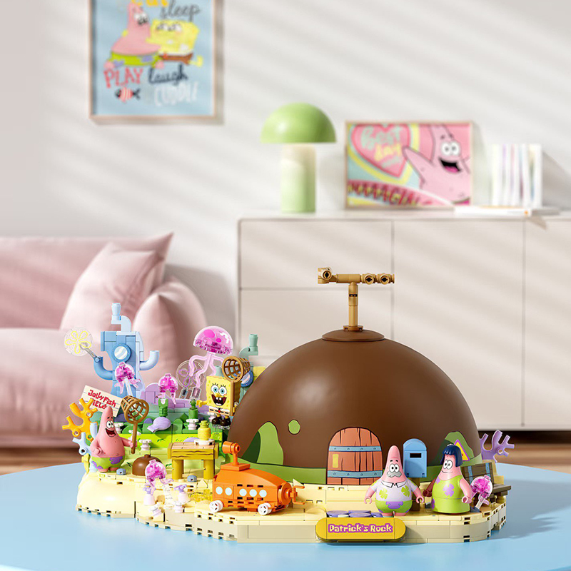 Kids Education Toy - Spongebob Patrick Star Rock House Building
