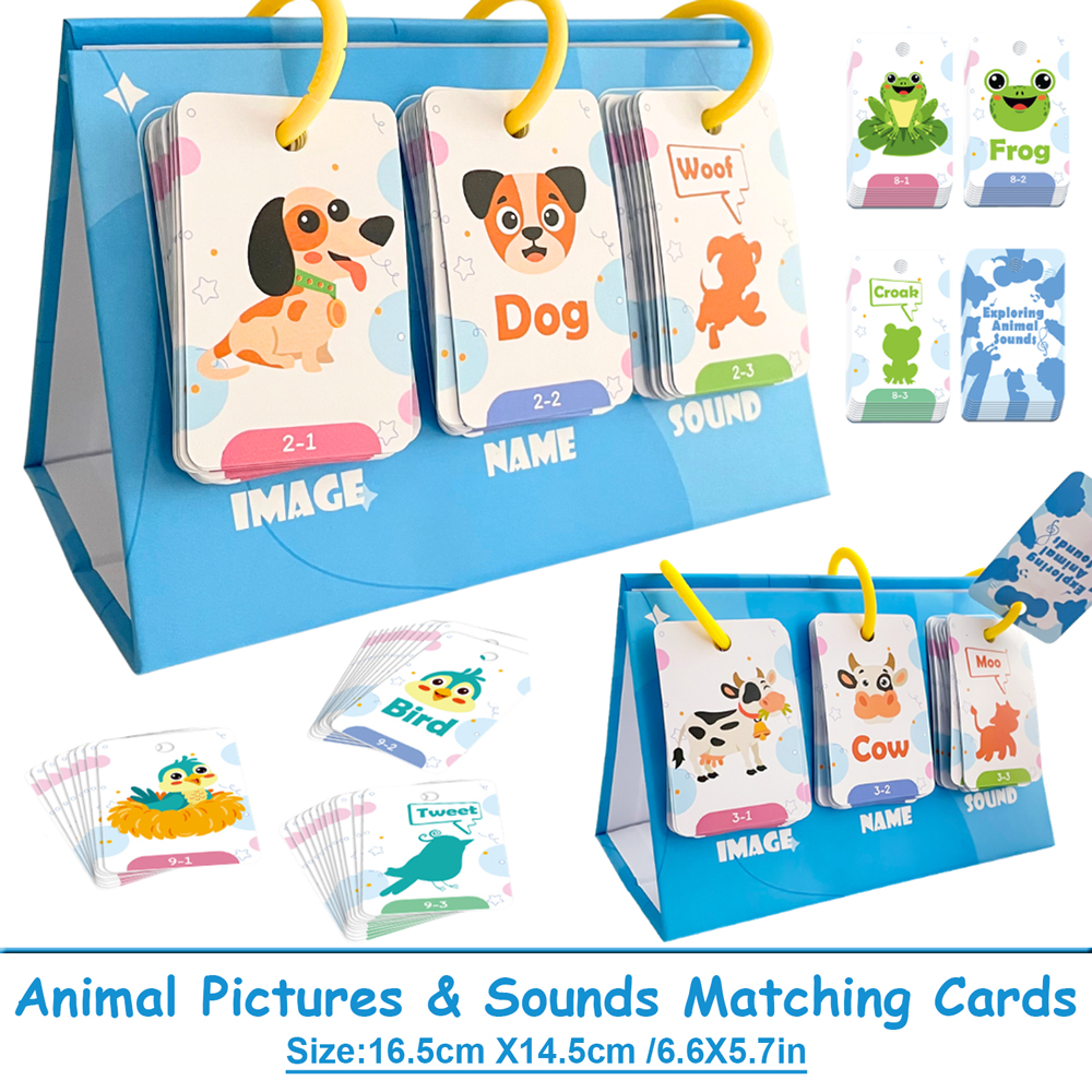 Kids Education Picture - 72Pcs Kids Learn Animal Sounds &