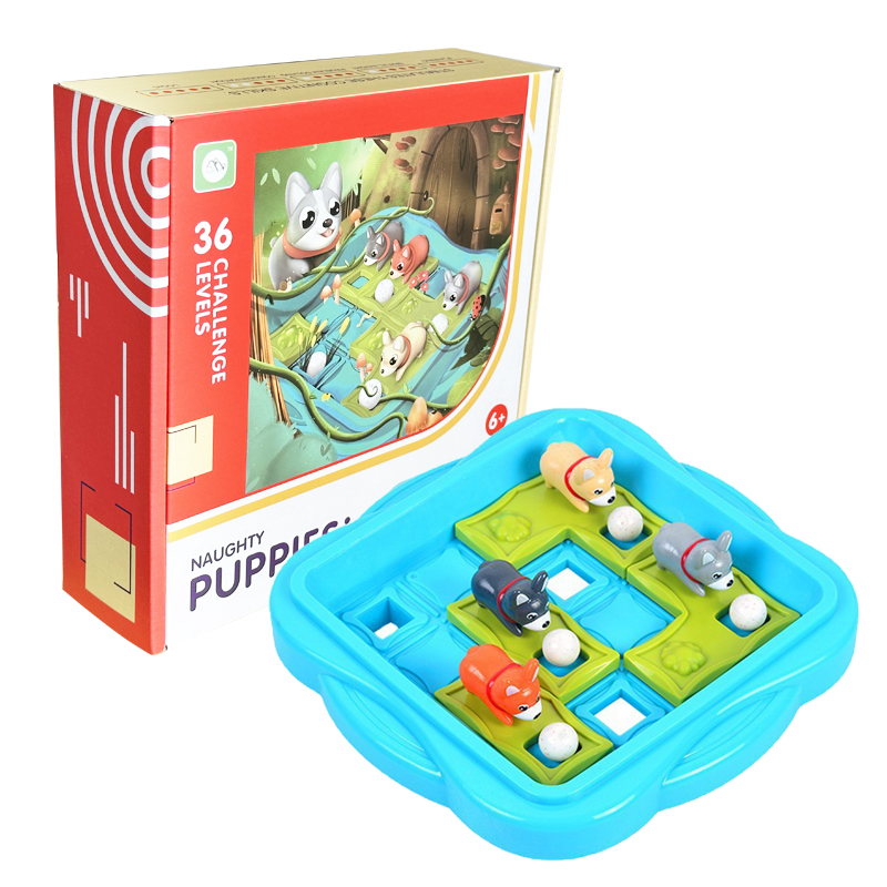 Educational Cartoon For Kids - Board Game Naughty Puppies Children Educational