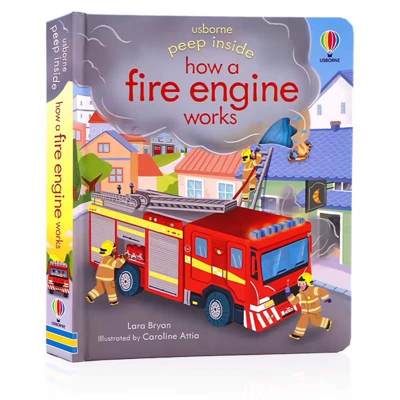 Kids Education Books - Usborne Peep Inside How A Fire