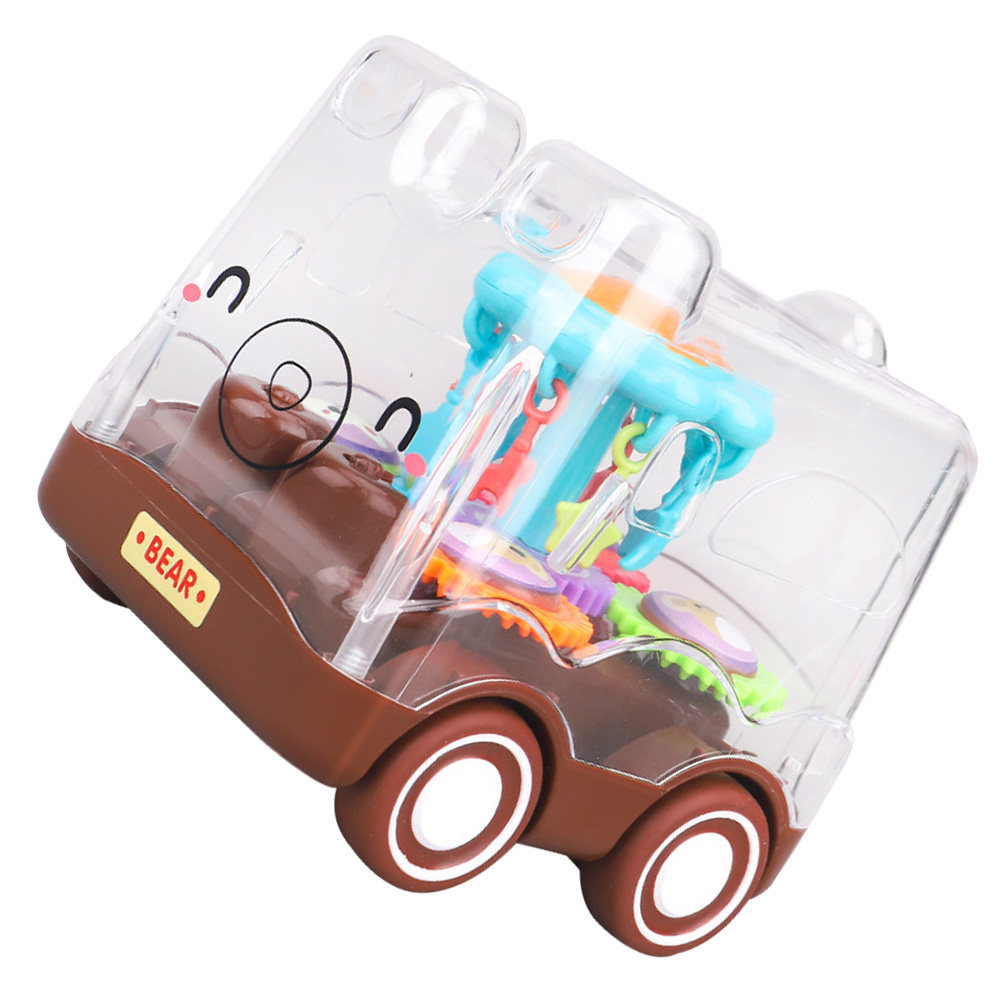 Educational Cartoon For Kids - Creative Pull Back Gear Car Inertia