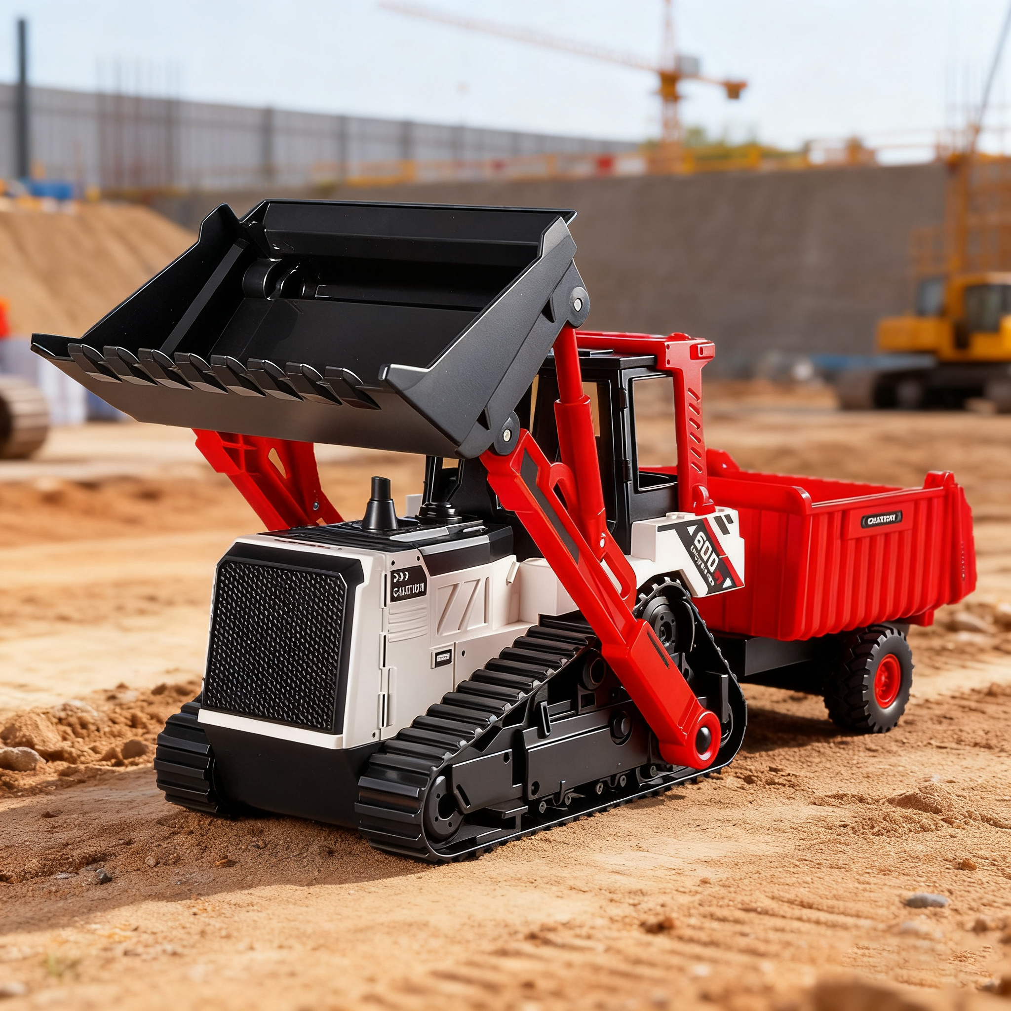 Kids Education Toy - Engineering Vehicle Model Double Head Excavator