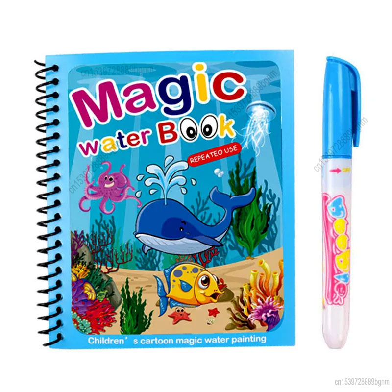 Educational Cartoon For Kids - Cartoon Magic Water Painting Coloring Book