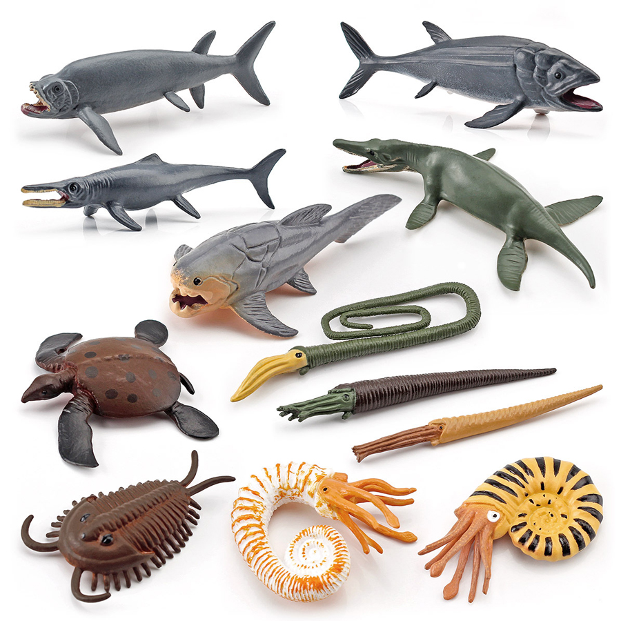 Kids Education Shows - 12 PCS Realistic Mini Ancient Marine