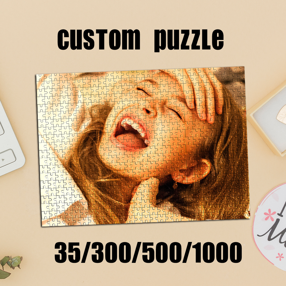 Kids Education Toy - 35/300/500/1000pcs Personalized Custom Photo Selfie Puzzle