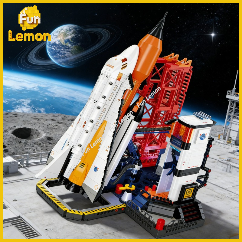 Kids Education Sites - JJ9247 Space Rocket Launch Site 1797pcs
