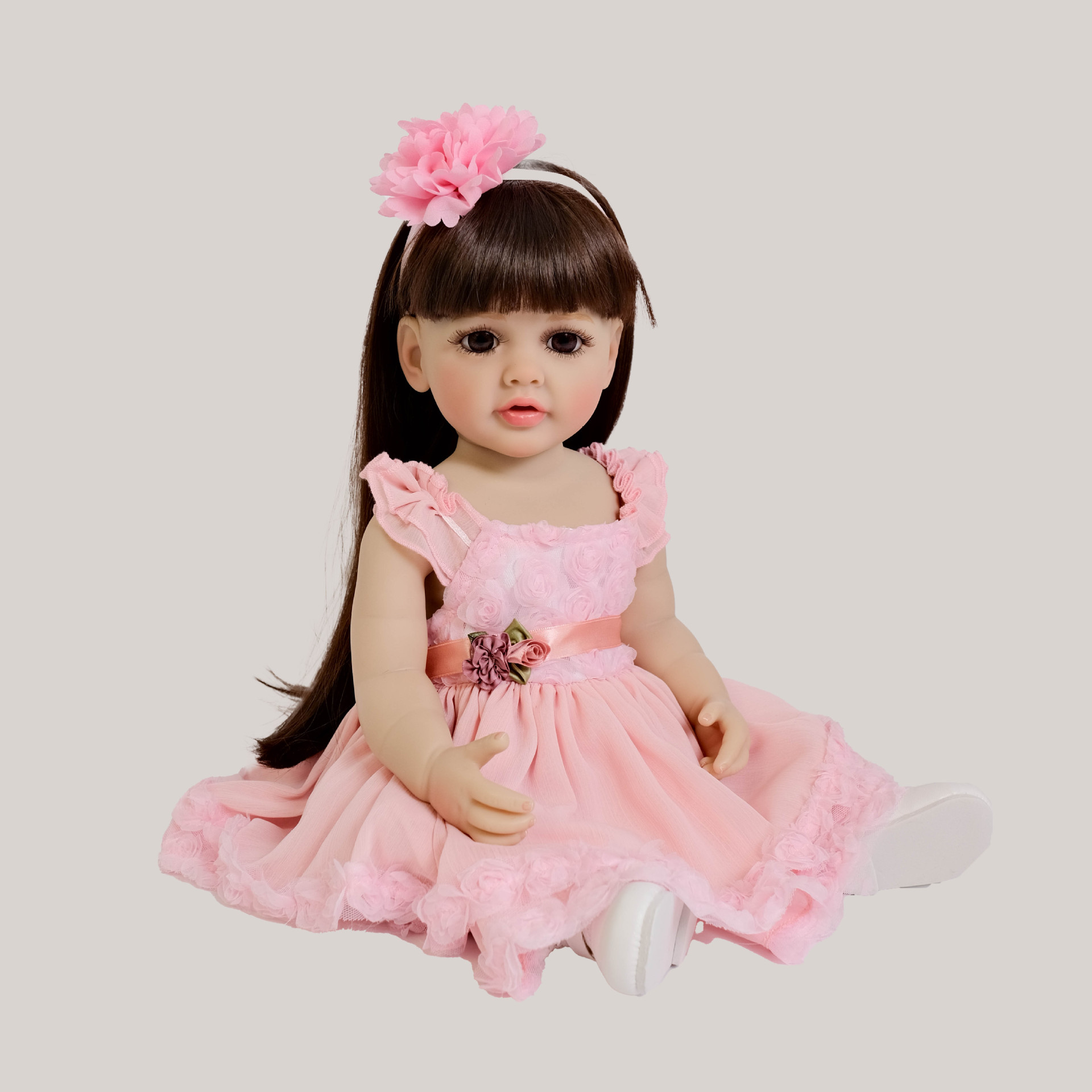 Cute 55 cm Long Hair Pink Girl - огляд і ціна Educational Cartoon For Kids