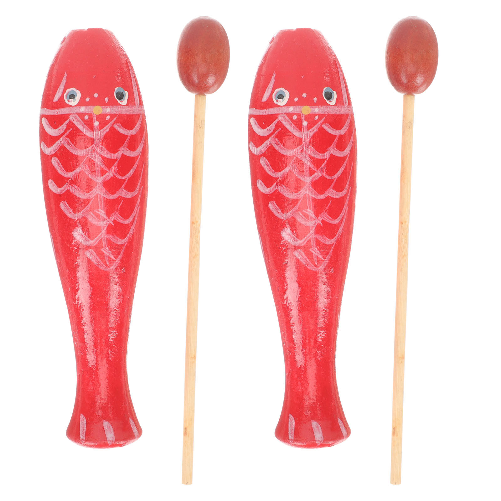 2Pairs Wooden Fish Percussion  - огляд і ціна Kids Education And Recreation