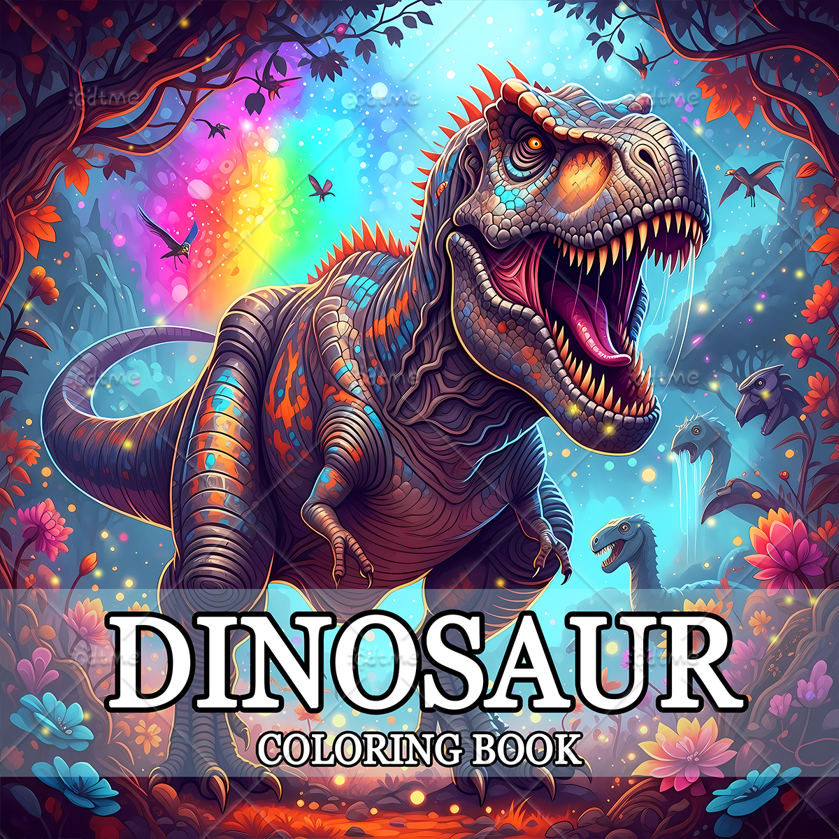 DINOSAUR Coloring Book Adult R - огляд і ціна Kids Education Books