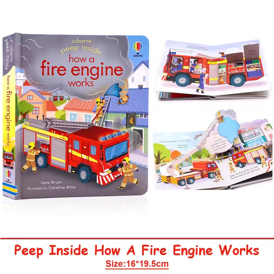 Usborne Peep Inside How A Fire - огляд і ціна Kids Education Books