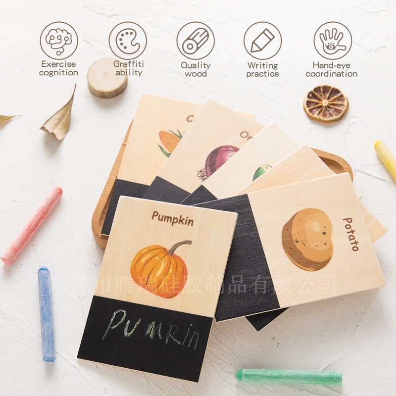 Wooden Cognition Flash Cards W - огляд і ціна Kids Education Shows