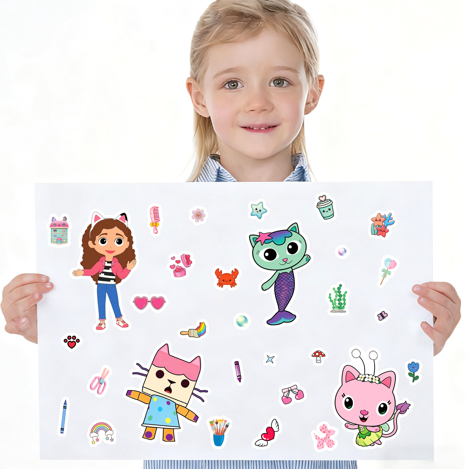 8/16Sheets Gabby's Dollhouse M - огляд і ціна Educational Cartoon For Kids
