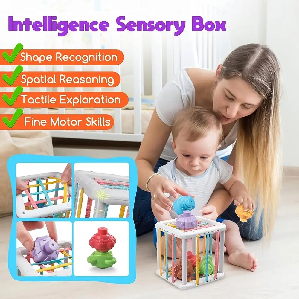 Rainbow Colorful Montessori Sh - огляд і ціна Kids Education Toy