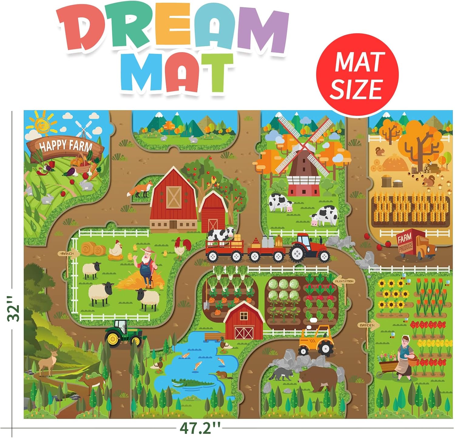 Kids Dream Mat Happy Farm Acti - огляд і ціна Kids Education Toy