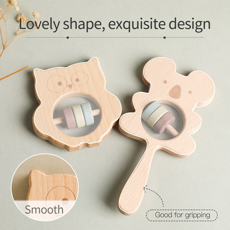 Wooden Rattles for Kids Animal - огляд і ціна Kids Education Shows