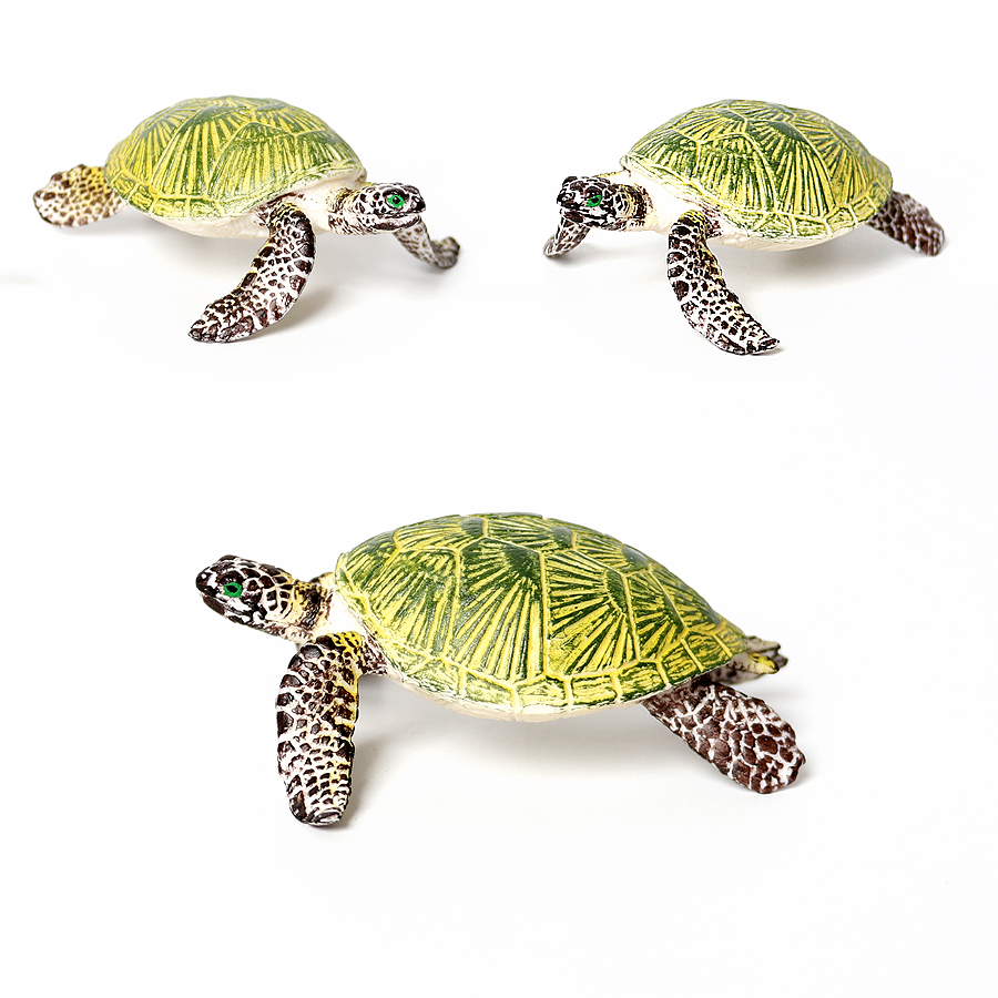 Realistic Plastic Sea Turtle L - огляд і ціна Kids Education Shows
